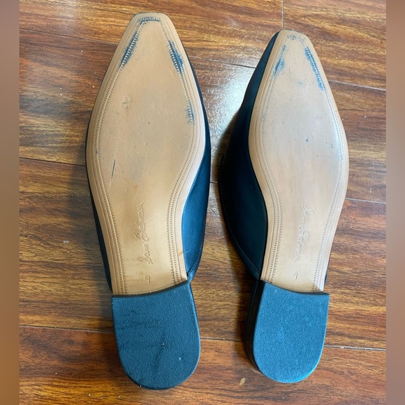 Sam Edelman Evelan Black Leather Chain Square-Toe Loafer Mule, Size 9M (V-8) - Picture 7 of 7